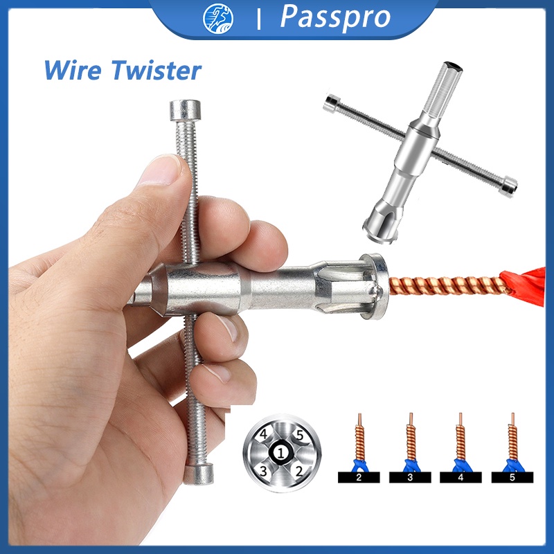 Alat Pemutar Kabel Listrik Manual Wire Stripping Fast Twister Tool Kabel Konektor