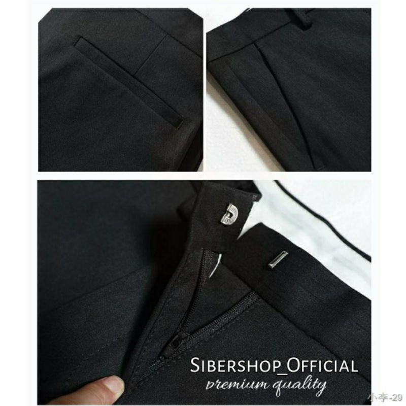 TERBARU Celana Bahan Kantor Kerja Formal Panjang Pria Slimfit Angkle Pants Size 27-38