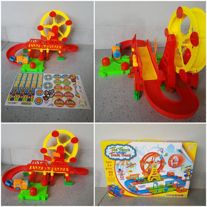 Mainan Set Track Kereta Sirkus - Mainan Funny Track Sirkus Pasar Malam