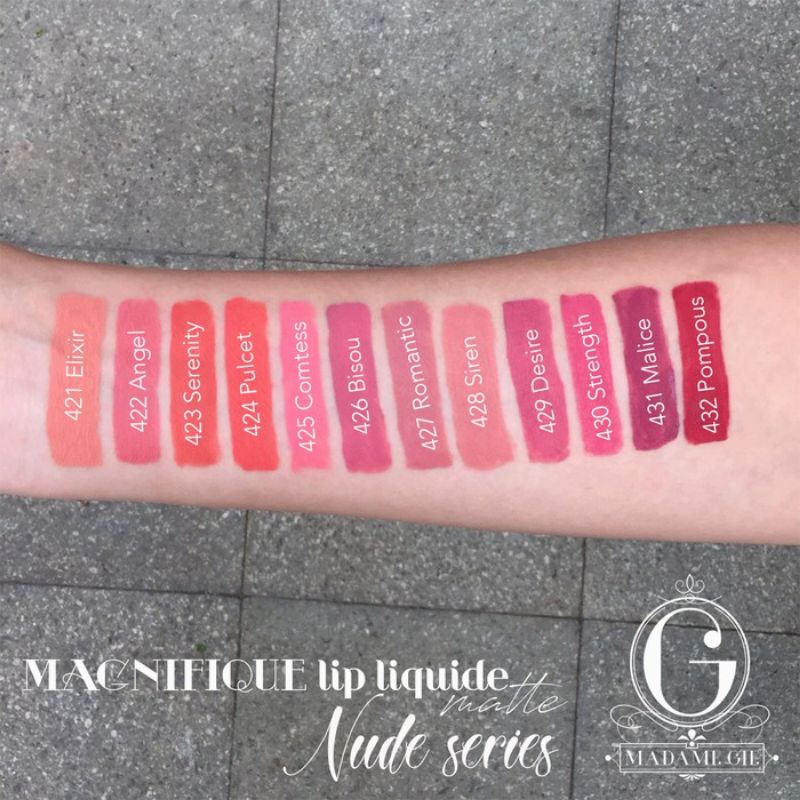 magnifique lip liquide matte madam gie