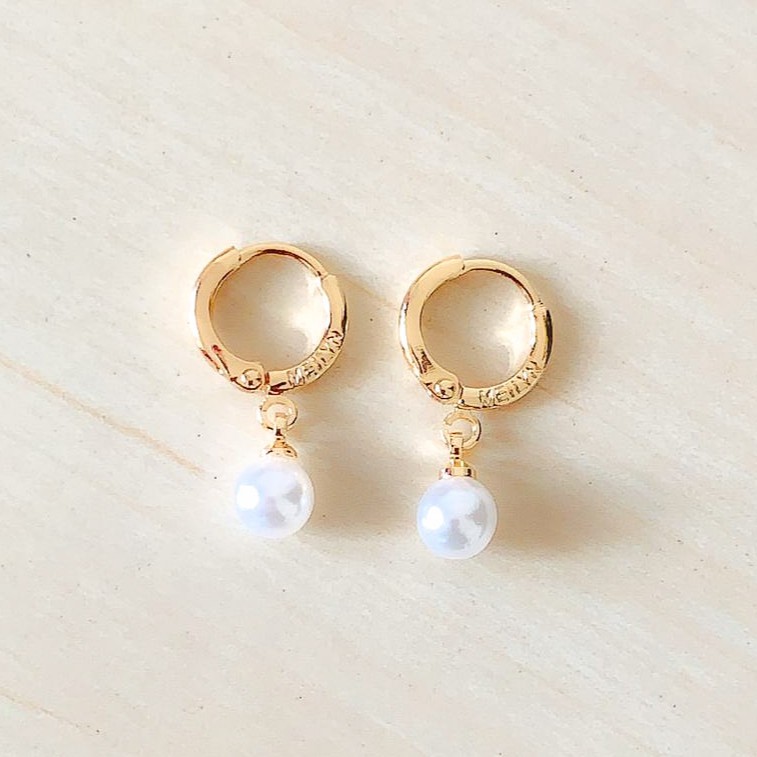 Anting Wanita Model Mutiara Gold Xuping