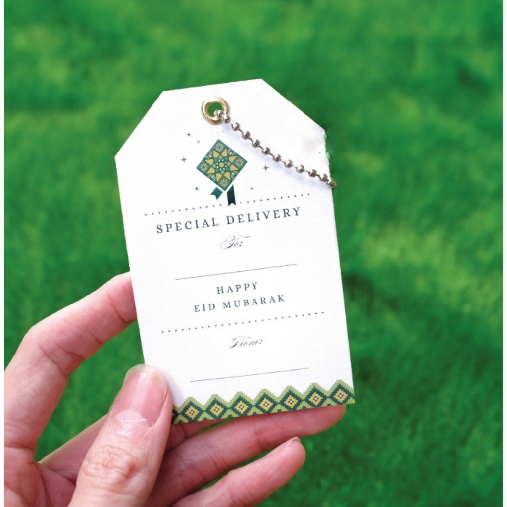 

KARTU HANGTAG HAPPY EID MUBARAK IDUL FITRI DELIVERY CARD PARCEL HAMPERS LEBARAN RAMADAN