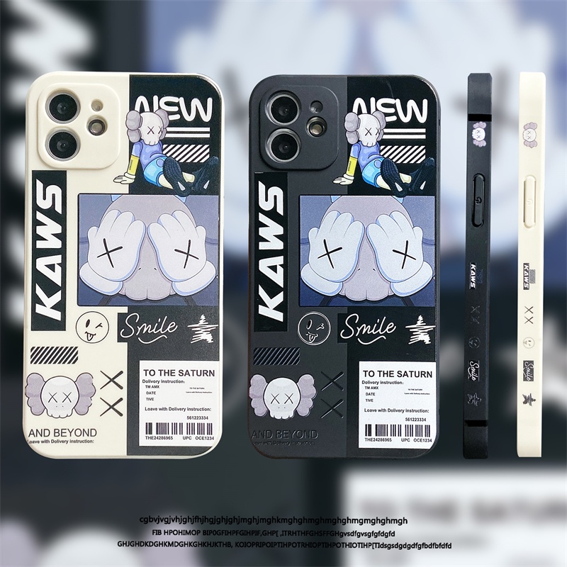 【Ready Stock】 Casing Vivo V20 SE S1 Pro Y93 Y17 Y91Y20 Y30 Y50 Y30I Y93 Y15 Y12 V20 Pro Y51 Y12S Y20I V21 4G Y95 Y21 2021 Y33S Y21S KAWS Fashion Brand Anti-fall Phone Case TPU Soft Lens Protective Cover-6