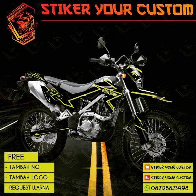 

Decal sticker klx bf simple line stabilo