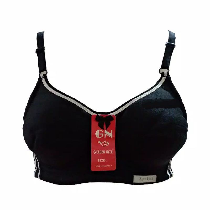 GOLDEN NICK Bra Sport Katun 863 Sport Bra Busa tipis Tanpa Kawat