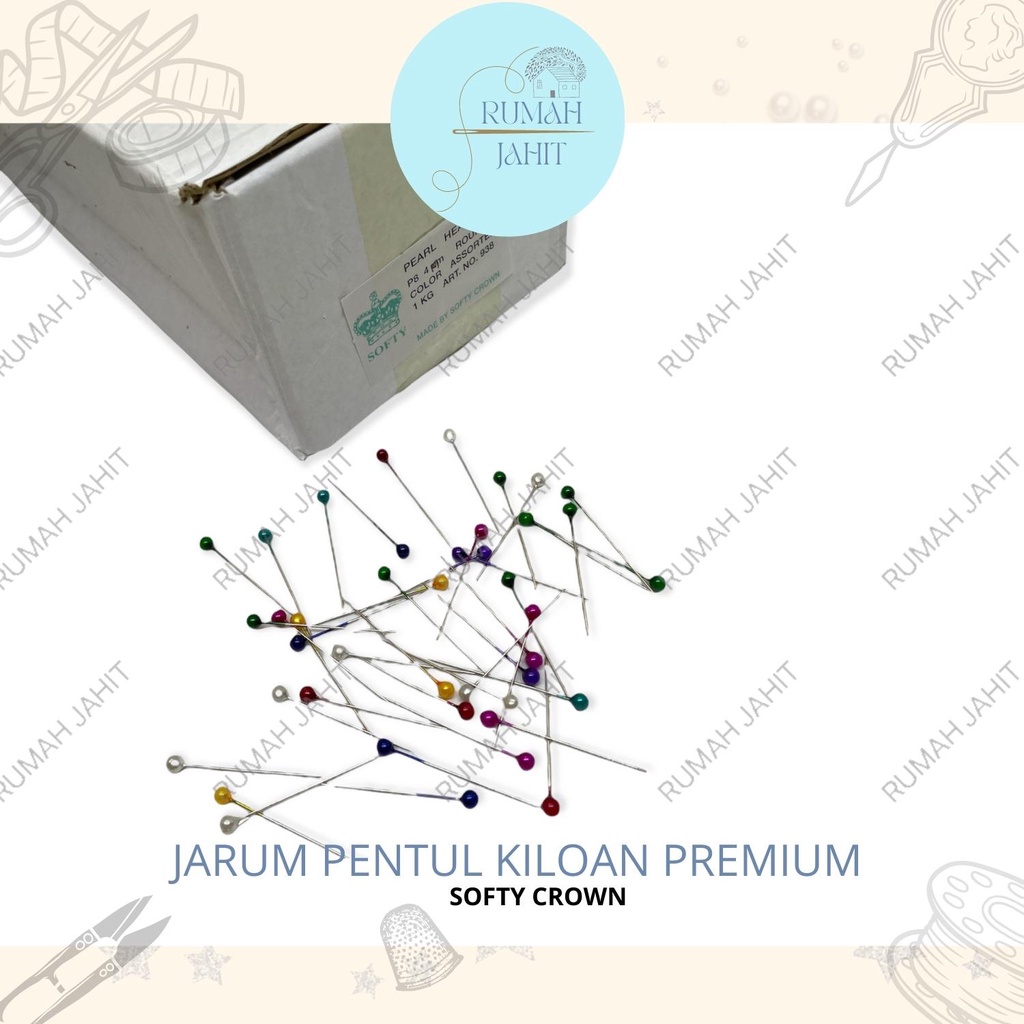 Partenzil Jarum Pentul Kiloan Premium - Softy Crown