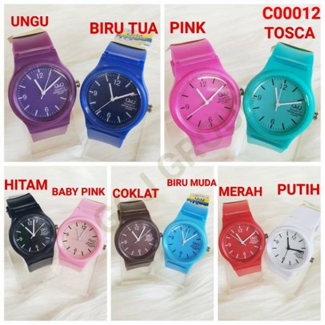 ( C012 ) JAM TANGAN DEWASA / WATER RESISTANT 3 ATM / TAHAN AIR | Shopee