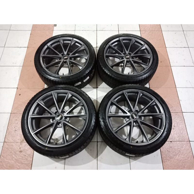 VELG RACING HSR MONTANA R19X8,5 PCD 5X114 + BAN 245/40 ACCELERA BUAT ACCORD CAMRY TEANA