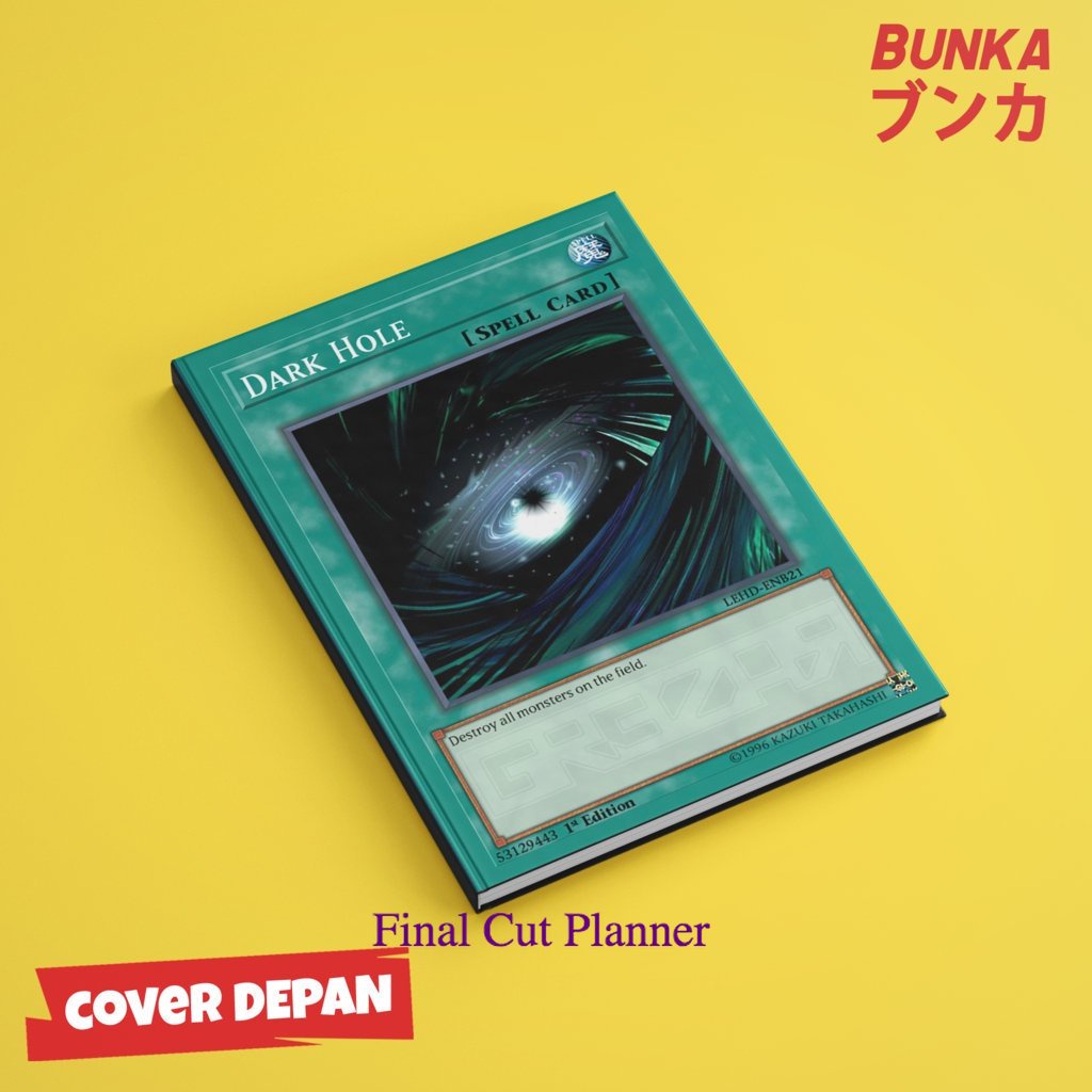 

buku tulis polos/bergaris Yu Gi Oh Dark Hole Hardcover A5 Skin Buku Tulis Catatan Notes Agenda Planner Jurnal