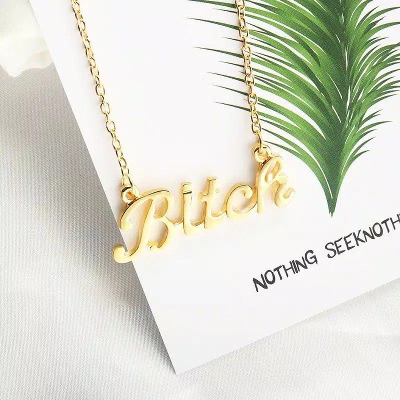 Kalung Bitch / Kalung Wanita / Kalung Couple / Kalung Murah / Kalung Termurah / Aksesoris Fashion VO