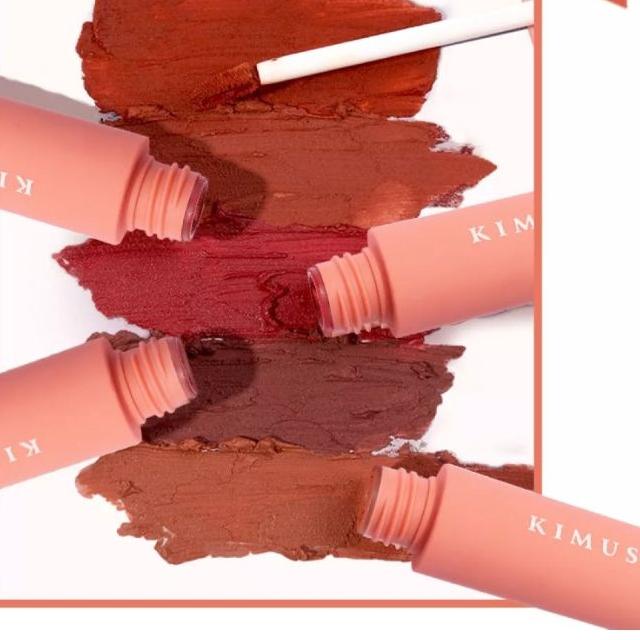 ♖ KIMUSE Lip Cream Matte Velvet Smooth 6 Color Waterproof ♗