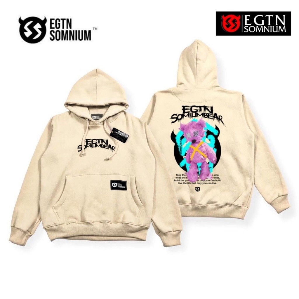 HOODIE DISTRO PRIA WANITA CREAM ORIGINAL EIGHTY NINE / HOODIE PRIA / ANIME / OVERSIZE / SWEATER HOODIE UNISEX