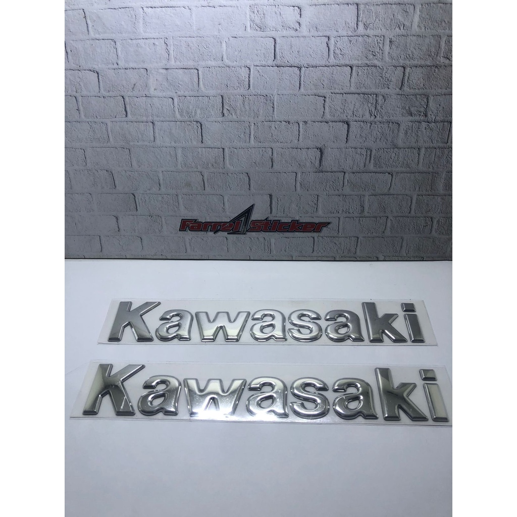 stiker 3d sticker emblem KAWASAKI