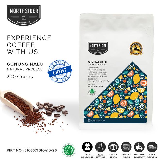 

^^^^^] BIJI KOPI ARABIKA GUNUNG HALU NATURAL - 200GR NORTHSIDER COFFEE