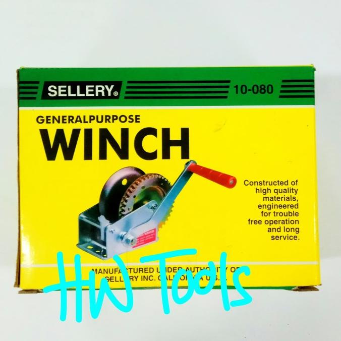 Hand Winch / Boat Winch / Kerekan Katrol 1200 Lbs Sellery 10-080