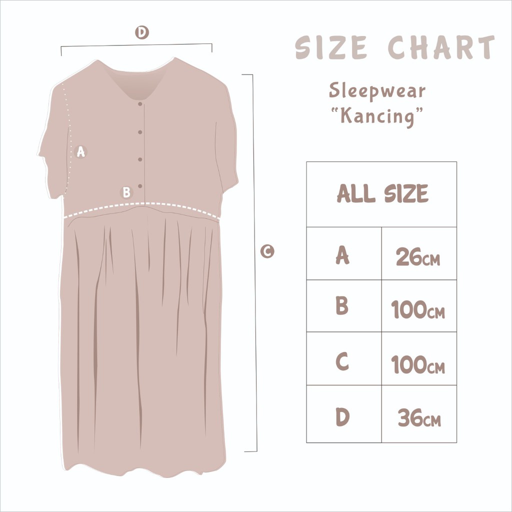 (KANCING) SLEEPWEAR RAYON COTTON HOMEDRESS COTTON RAYON BUSUI FRIENDLY