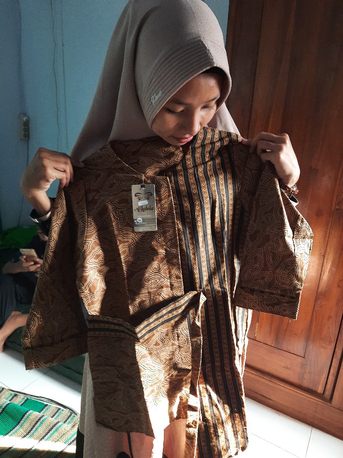 Baju Batik Wanita Modern Monalisa Genes M,l,xl Asli Pekalongan