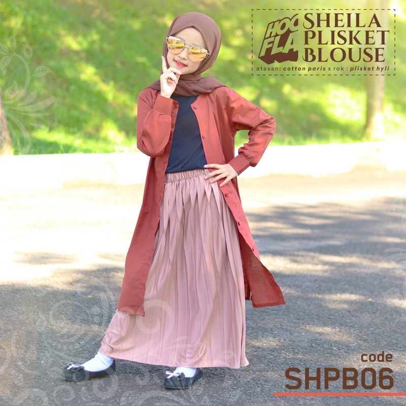 Set Tunik Rok plisket