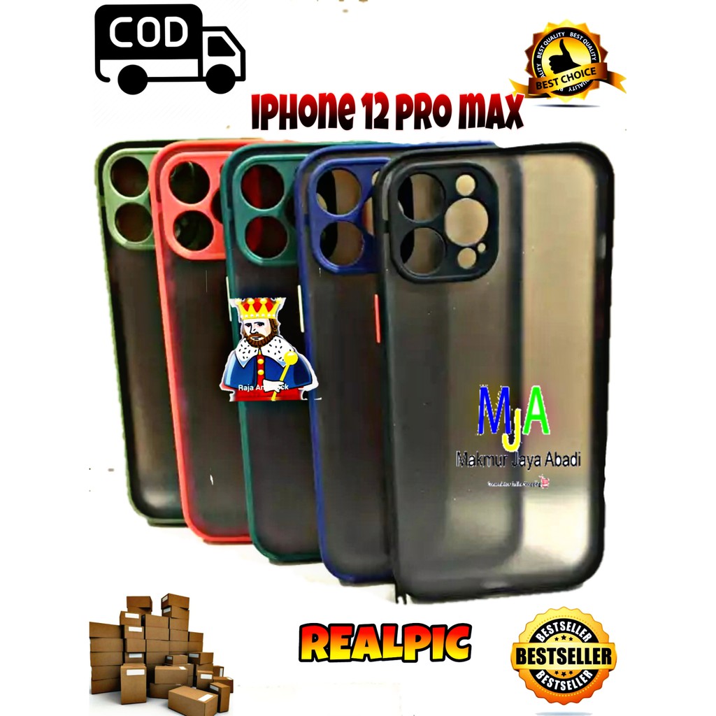 SOFTCASE IPHONE 12 PRO MAX - CASE MATTE FULL COLOUR MY CHOICE BUMPER CASE PELINDUNG KAMERA