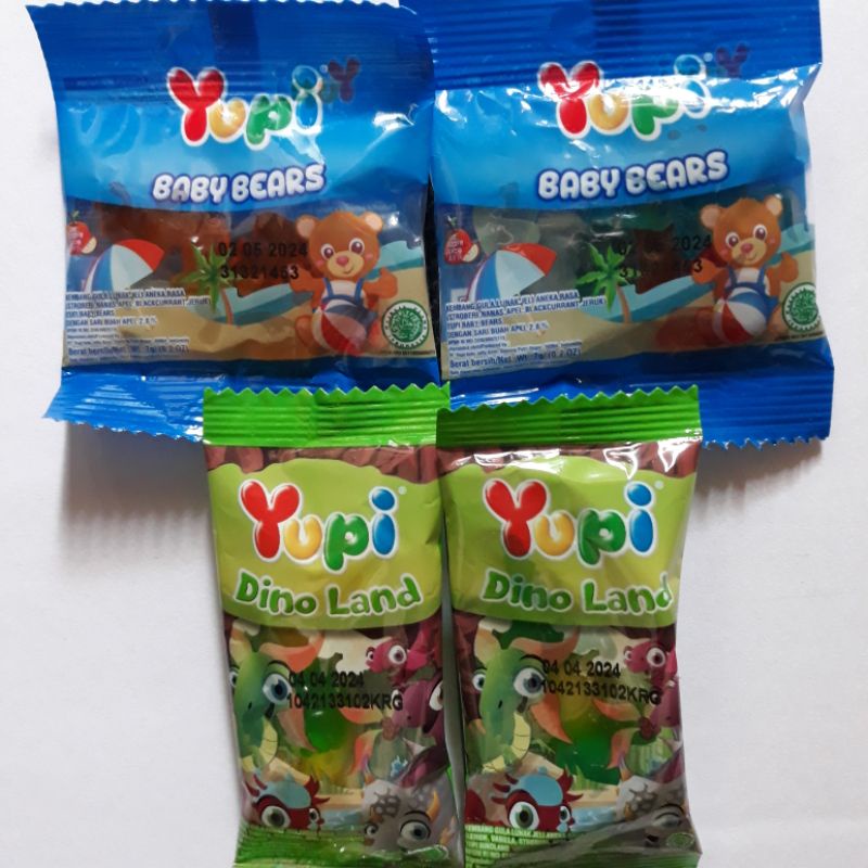 

Yupi Baby Bears Permen Yupi Dino Land Yupi ecer Yupi all varian yapsnack001