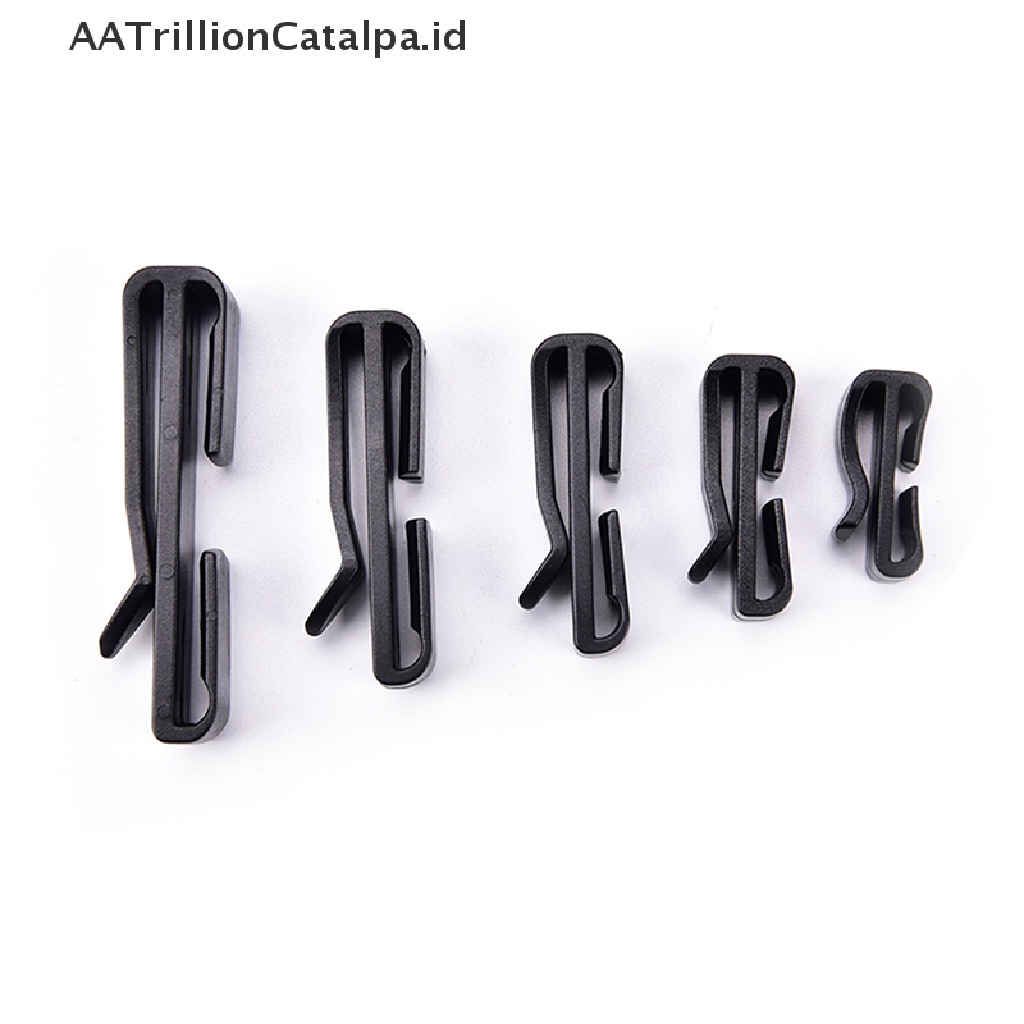 Aatrillioncatalpa 5pcs Klip Gesper Plastik Taktis Untuk Strap Webbing Tas Backpack outdoor