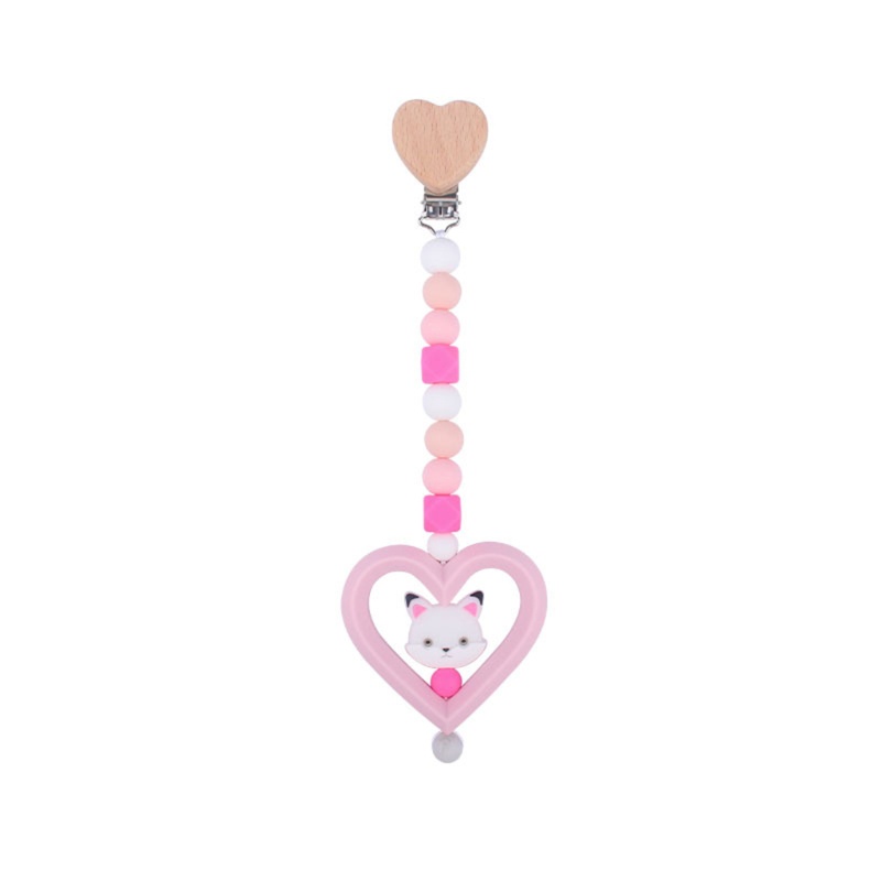 Mary Klip Rantai Manik Silikon BPA free Holder Dot Empeng Bayi Newborn