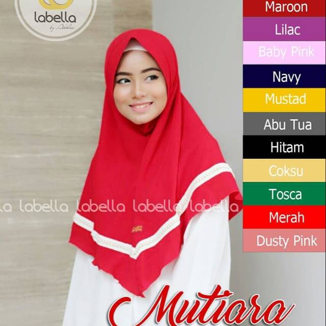 Hijab mutiara by Labella hijab