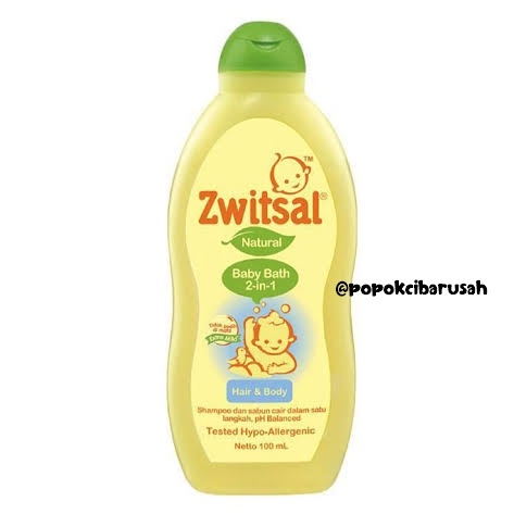 Zwitsal Aloevera Baby Bath Hair&amp;Body 100ml/200ml/popokcibarusah