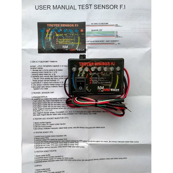 Alat cek Sensor CKP IC sensor TPS cek spool Assy iacv pulser