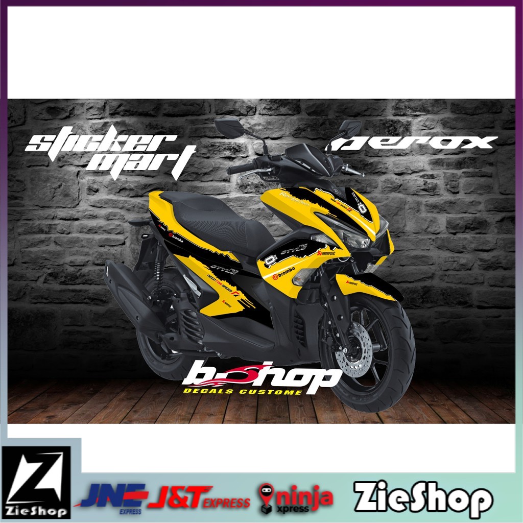 Decal aerox 155 full body Stiker motor variasi aerox Striping motor aerox 155