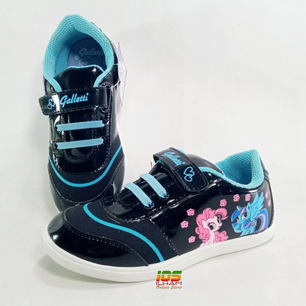 Galletti FANIA Sepatu Sneakers Anak Little Pony Size 27-34 White Blue