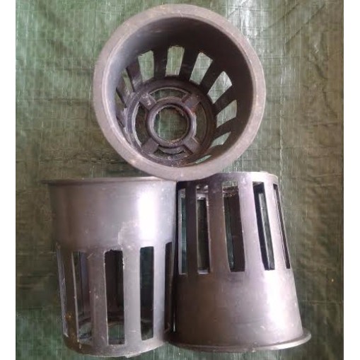 Netpot Hitam (Tinggi 7 cm Diameter 6 cm)