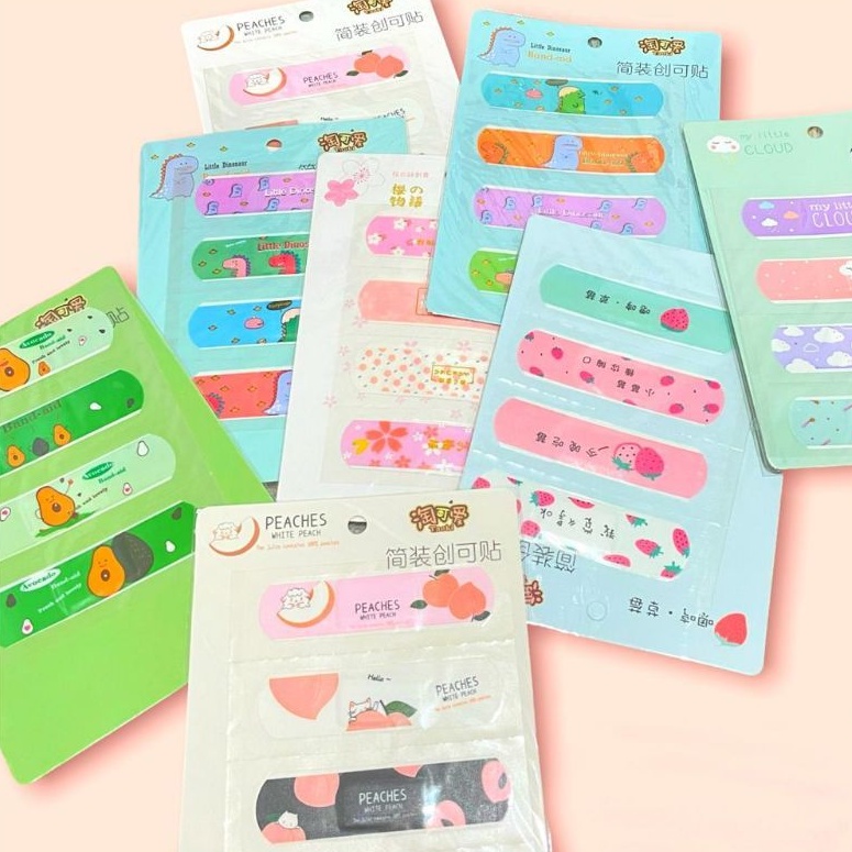 1CARD Plaster Luka / Hansaplast Anak &amp; Dewasa Motif Karakter Lucu Pembalut Luka Tahan Air Plester Luka Motif Karakter Lucu Waterproof Import Premium