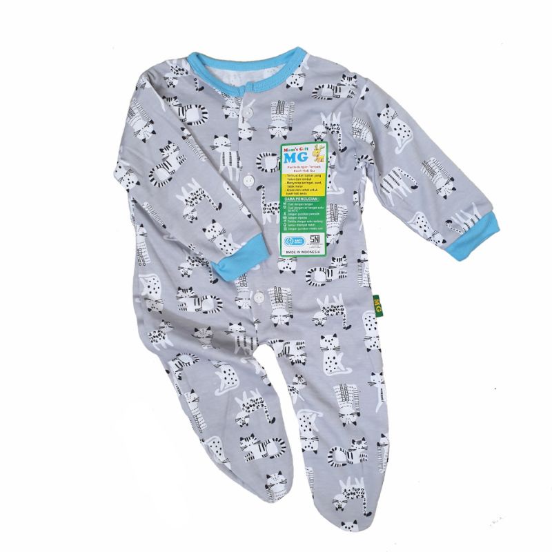 Jumper Panjang MG Miyo Newborn (0-5 Bulan) SNI - Print Anti Alergi, Baju Kodok JUMPER MG