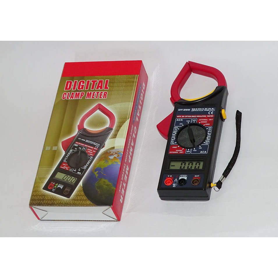 Tang Multimeter Digital / Alat Ukur Listrik / Clamp Multimeter – DT266