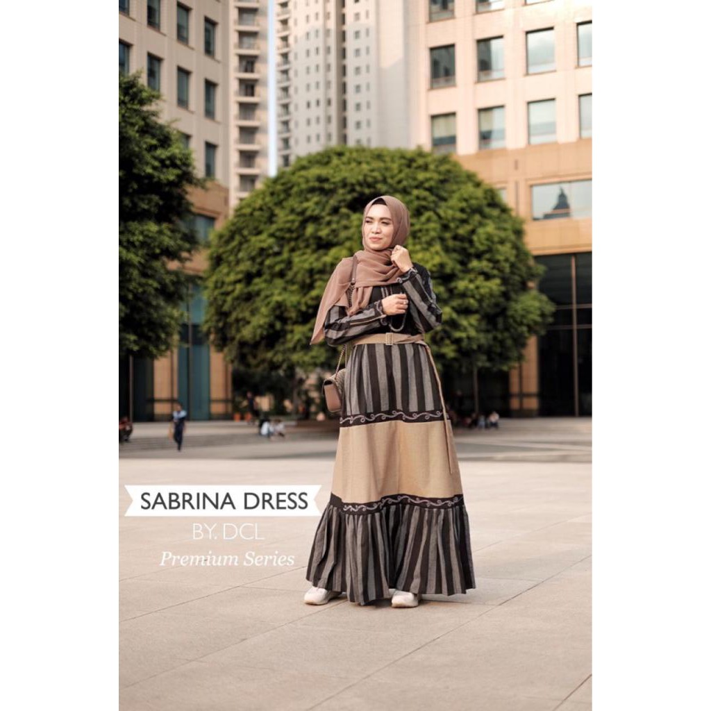 Gamis Sabrina Dress by DCL Premium CHOCO ONLY