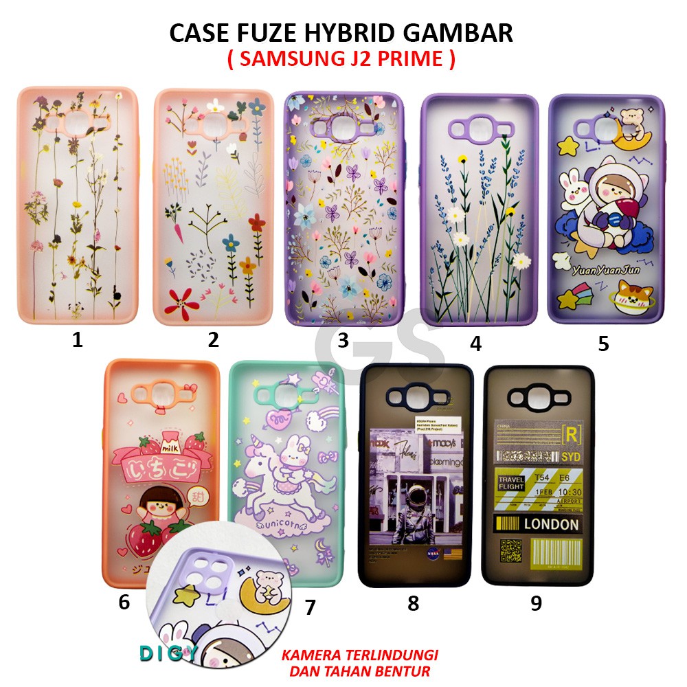 Protector Lens Casing SAMSUNG J2 PRIME GRAND PRIME J7 PRIME A52 A32 A02S Summer Flower Hybrid Import