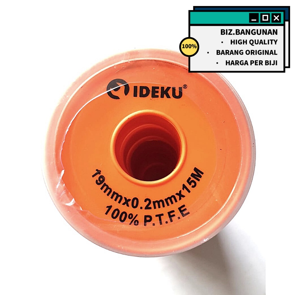 SEAL TAPE JUMBO PTFE 3/4 INCH 19MM PANJANG 15M - ISOLASI PIPA 15 METER