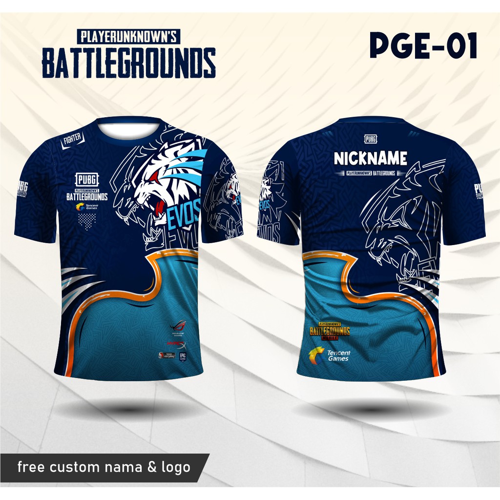 Jersey pubg evos baju kaos