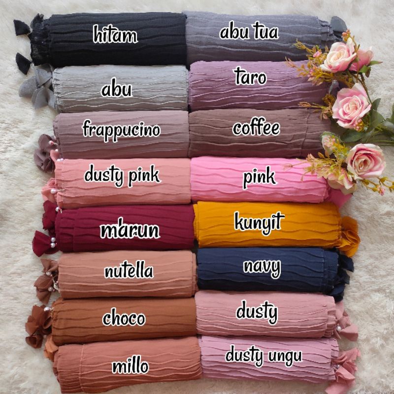 PASHMINA PLISKET GELOMBANG / PASHMINA FULL PLISKET / PASMINA PLISKET PREMIUM / PASMINA PRISKET / JILBAB PASMINA / PASHMINA CERUTY