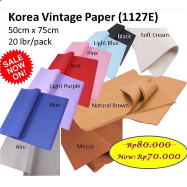 

Korea Vintage Paper kertas bunga florist wrapping barang florist 1127E