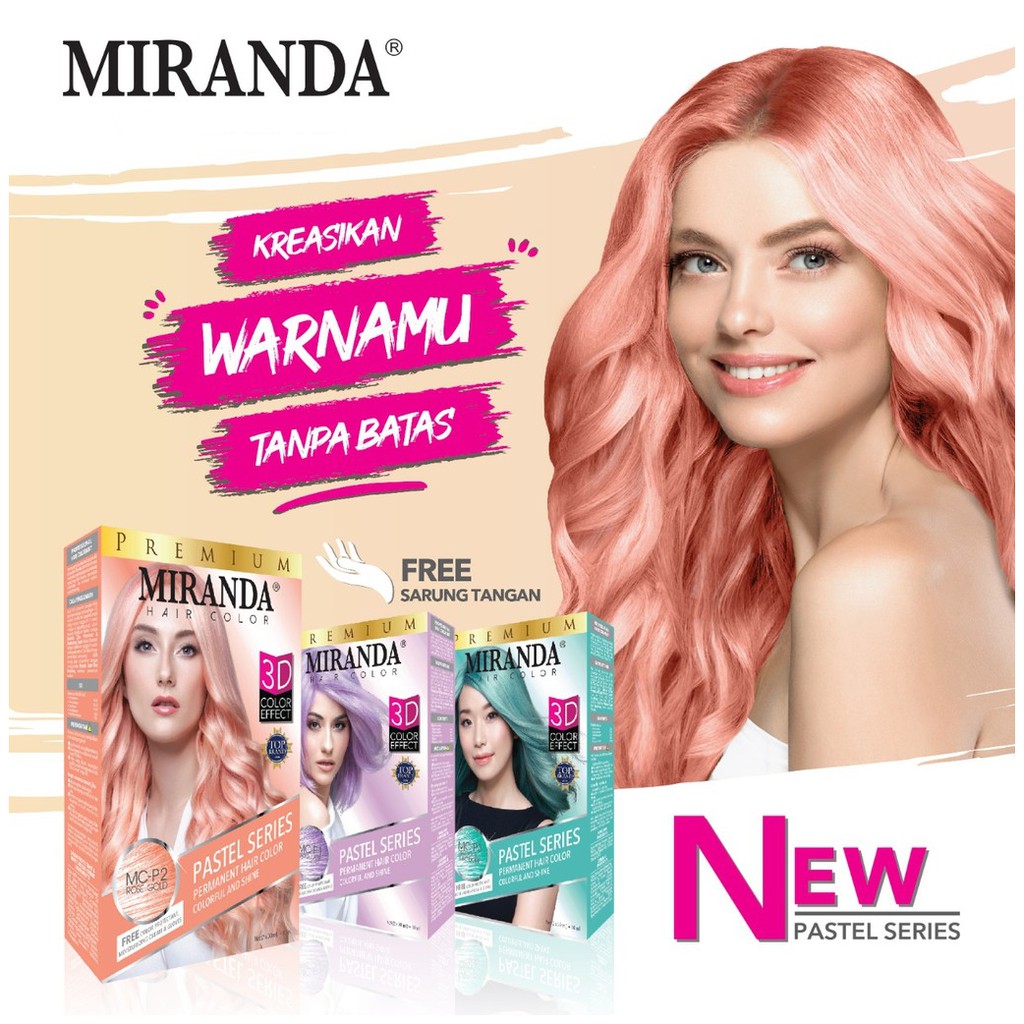 ❤artemis.shop❤ PASTEL SERIES MIRANDA PERMANEN HAIR COLOR / CAT RAMBUT PASTEL / SEMIR R