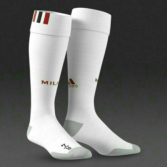 Harga Murah!!   KAOS KAKI BOLA AC MILAN HOME OFFICIAL NEW 17/18 GRADE ORI  Happy Shoping