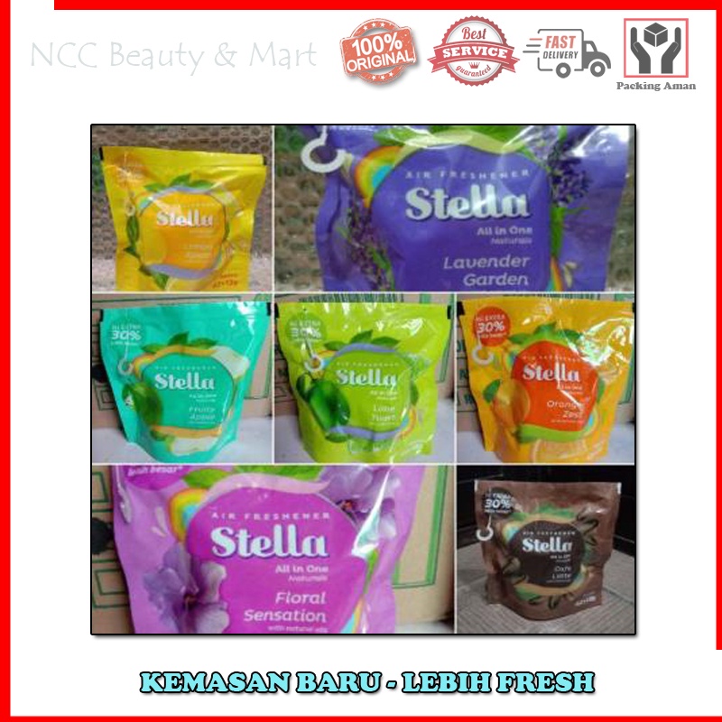 * NCC * Stella Pengharum Ruangan All In One Bathroom Naturals Air Freshener Wangi Tahan Hingga 30 Hari