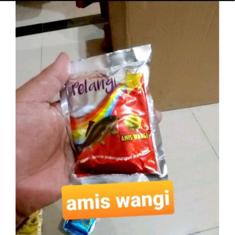 umpan pancing/umpan pelangi/umpan pelangi amis wangi/umpan djempol pelangi