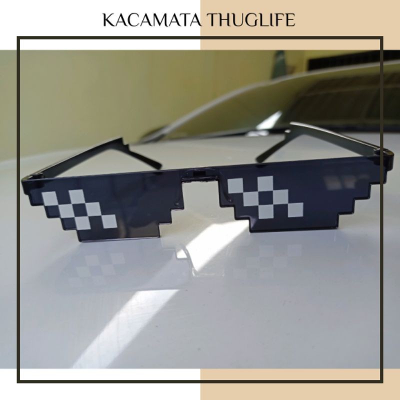 Kacamata Jaman Now / Kacamata Thug Life 8 Bit Import Best Seller