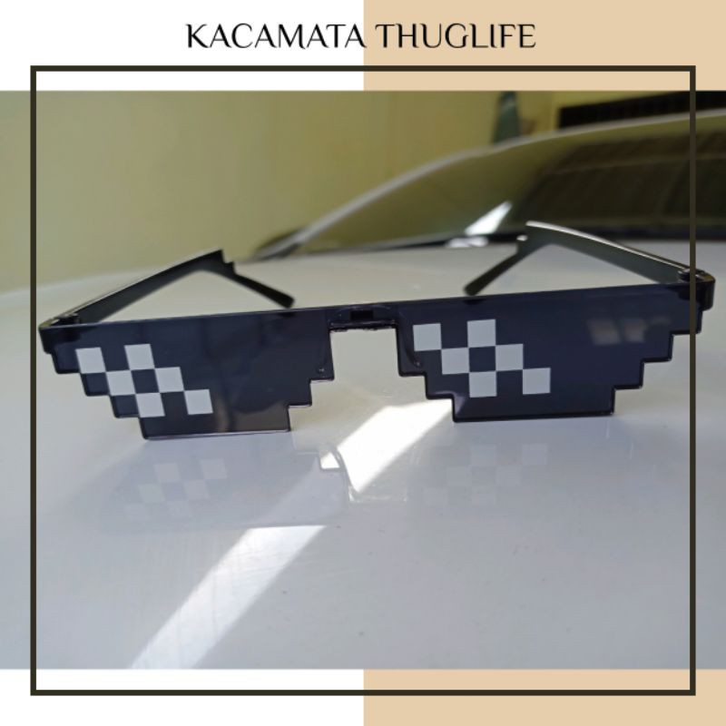 KM17 KACAMATA JAMAN NOW / KACAMATA THUG LIFE 8 BIT IMPORT BEST SELLER DAN MURAH  KACAMATA MINECRAFT