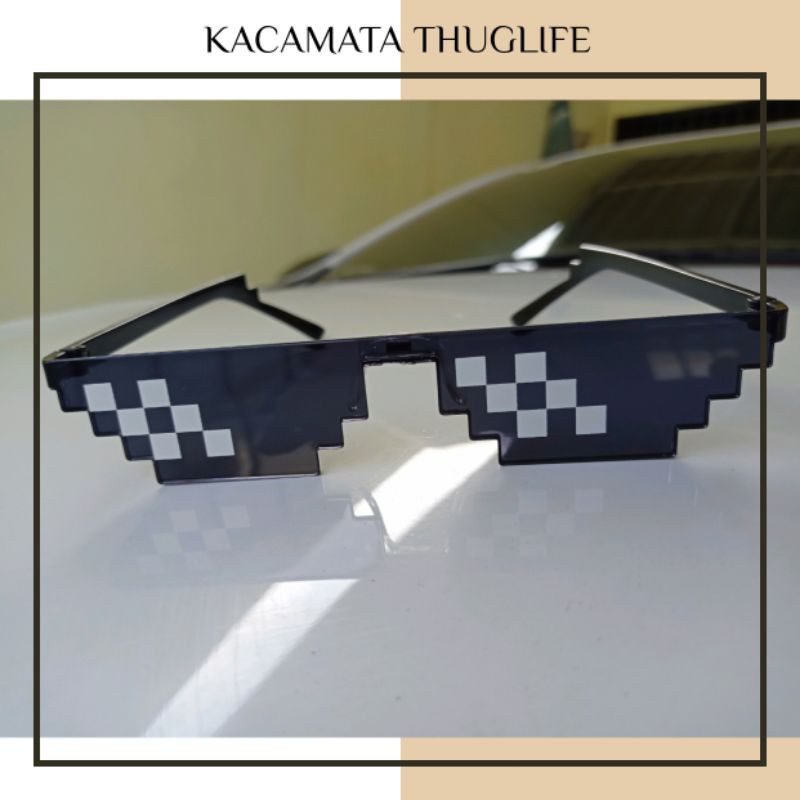 KM17 KACAMATA JAMAN NOW / KACAMATA THUG LIFE 8 BIT IMPORT BEST SELLER DAN MURAH  KACAMATA MINECRAFT