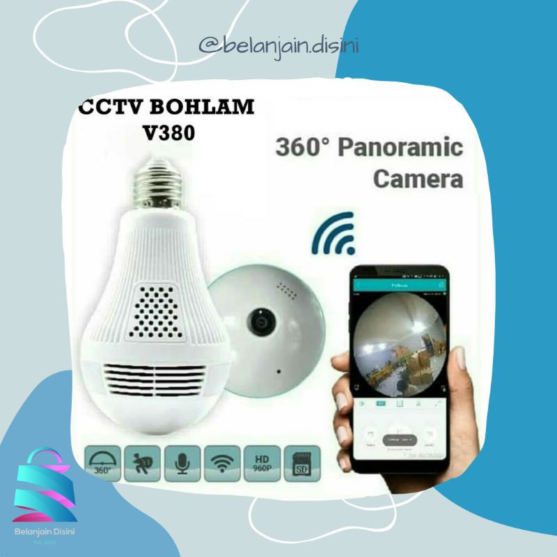 TERLARIS CCTV BOHLAM / KAMERA BOHLAM / pengintai Lampu Wifi / Lampu CCTV