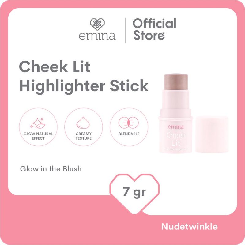 Emina Cheek Lit Highlighter Stick Nudetwinkle 7gr